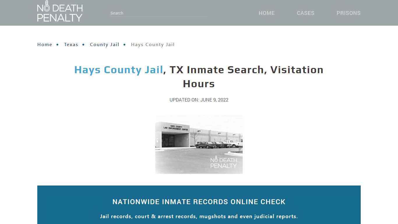 Hays County Jail, TX Inmate Search, Visitation Hours